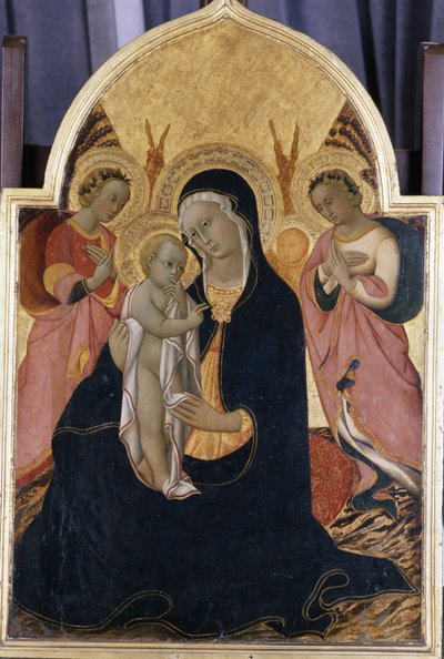 Madone et Enfant avec deux anges - Sano di Pietro